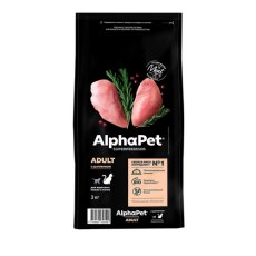 AlphaPet Superpremium / Сухой корм АльфаПет для взрослых кошек с Цыпленком