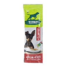 Titbit Лакомый кусочек / Лакомство Титбит для собак Крем-суп с кусочками Телятины