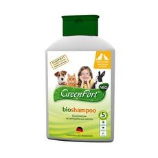 Green Fort Neo Bioshampoo / БиоШампунь Грин Форт Нео Репеллентный для Кошек Кроликов и Собак