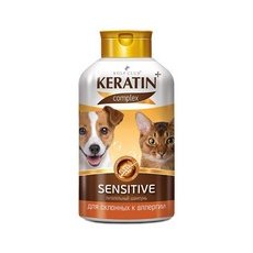 Rolf Club Keratin+ Sensitive / Питательный шампунь Рольф Клуб Кератин+ для собак и кошек склонных к Аллергии
