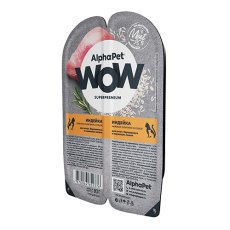 AlphaPet Wow Superpremium / Влажный корм Ламистеры АльфаПет для Котят, беременных и кормящих кошек Индейка (цена за упаковку)
