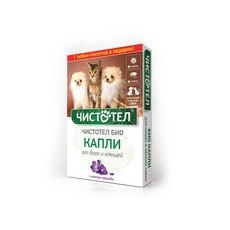Чистотел Био / Капли для кошек и Мелких собак от Блох и Клещей Лаванда