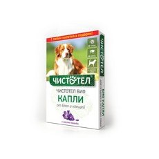 Чистотел Био / Капли для Средних и Крупных собак от Блох и Клещей Лаванда