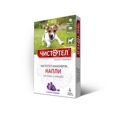 Чистотел Максимум / Капли для собак от Блох и Клещей