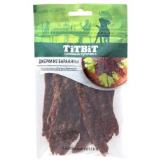 Titbit Меню от Шефа / Лакомство Титбит для собак Джерки мясные из Баранины