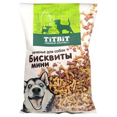 Titbit / Лакомство Титбит для собак Мелких пород Мясное печенье Бисквиты мини