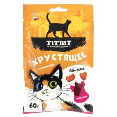 Titbit Хрустящее лакомство / Лакомство Титбит для кошек с Говядиной