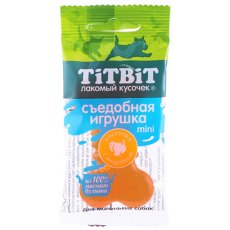 Titbit / Лакомство Титбит для собак Mini Съедобная игрушка Косточка с Индейкой