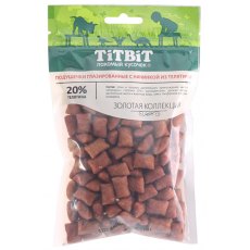 Titbit Золотая коллекция / Лакомство Титбит для собак Подушечки глазированные с начинкой из Телятины