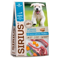 Sirius / Сухой корм Сириус для Щенков и молодых собак Ягненок с рисом