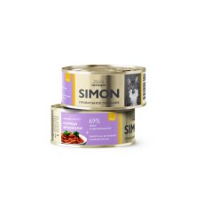 Simon / Консервы Саймон для котят Паштет с Курицей и брокколи (цена за упаковку)