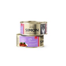 Simon / Консервы Саймон для взрослых кошек Паштет с Говядиной и клюквой (цена за упаковку)