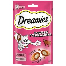Dreamies / Лакомство Дримис для кошек Подушечки с Говядиной