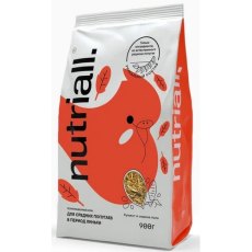 Nutriall / Полнорационный корм Нутриол для Средних попугаев в период линьки