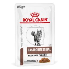 Royal Canin Gastrointestinal Moderate Calorie / Ветеринарный влажный корм (Консервы-Паучи) Роял Канин Гастро Интестинал Модерэйт Калори для кошек при расстройствах пищеварения (цена за упаковку)