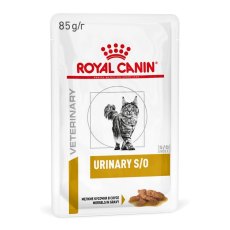 Royal Canin Urinary S\O / Ветеринарный влажный корм (Консервы-Паучи) Роял Канин Уринари для кошек при мочекаменной болезни (цена за упаковку)