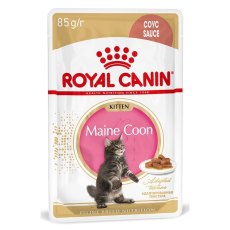 Royal Canin Breed Kitten Maine Coon / Влажный корм (Консервы-Паучи) Роял Канин для Котят породы Мэйн Кун в возрасте до 15 месяцев (цена за упаковку)