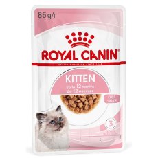 Royal Canin Kitten Instinctive / Влажный корм (Консервы-Паучи) Роял Канин Киттен Инстинктив для Котят в возрасте от 4 до 12 месяцев в Соусе (цена за упаковку)