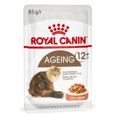 Royal Canin Ageing 12+ Sause / Влажный корм (Консервы-Паучи) Роял Канин Эйжинг для Пожилых кошек старше 12 лет в Соусе (цена за упаковку)