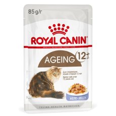 Royal Canin Ageing 12+ Jelly / Влажный корм (Консервы-Паучи) Роял Канин Эйжинг для Пожилых кошек старше 12 лет в Желе (цена за упаковку)