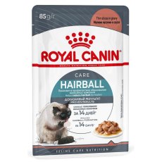 Royal Canin Hairball Care / Влажный корм (Консервы-Паучи) Роял Канин Хэйрбол Кэа для кошек Вывод волосяных комочков (цена за упаковку)