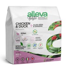 Alleva Holistic Kitten Chicken Duck & Aloe vera Ginseng / Сухой корм Аллева для Котят Курица Утка Алоэ вера Женьшень