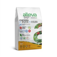Alleva Holistic Puppy Medium Chicken Duck & Aloe vera Ginseng / Сухой корм Аллева для Щенков Средних пород Курица Утка Алоэ вера Женьшень
