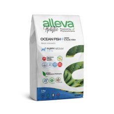 Alleva Holistic Puppy Medium Ocean Fish & Hemp Aloe vera / Сухой корм Аллева для Щенков Средних пород Океаническая рыба Алоэ вера Конопля