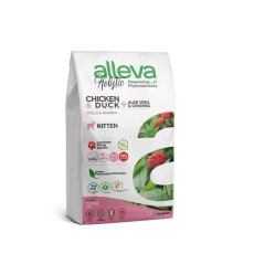 Alleva Holistic Kitten Chicken Duck & Aloe vera Ginseng / Сухой корм Аллева для Котят Курица Утка Алоэ вера Женьшень