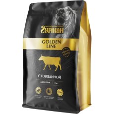 Четвероногий гурман Golden line / Сухой полнорационный корм для собак с Говядиной