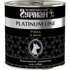 Четвероногий Гурман Platinum Line / Консервы Платиновая линия для собак Рубец говяжий в желе (цена за упаковку)