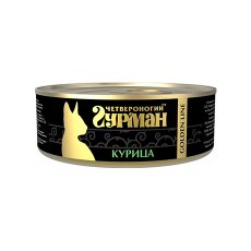 Четвероногий Гурман Golden Line / Консервы Золотая линия для кошек Курица натуральная в желе (цена за упаковку)