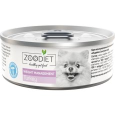 Zoodiet Weight Management Turkey / Консервы Зоодиет для собак Контроль веса Индейка (цена за упаковку)