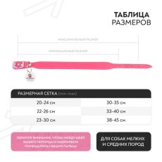 Mr.Kranch / Ошейник Мистер Кранч для собак из Натуральной кожи с QR-адресником Розовый, фото 