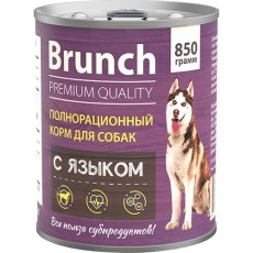 Brunch / Консервы Бранч для собак с Языком (цена за упаковку)