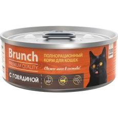 Brunch / Консервы Бранч для кошек c Говядиной (цена за упаковку)