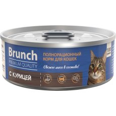 Brunch / Консервы Бранч для кошек c Курицей (цена за упаковку)