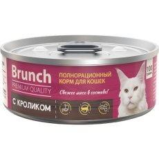 Brunch / Консервы Бранч для кошек c Кроликом (цена за упаковку)