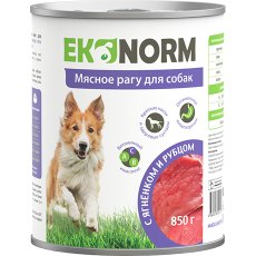 Ekonorm / Консервы Эконорм для собак Мясное рагу с Ягненком и рубцом (цена за упаковку)