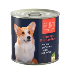 Petibon Smart / Консервы Петибон Смарт для собак Рубленое мясо Ягненок Индейка (цена за упаковку)