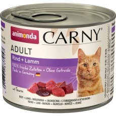 Animonda Carny Adult / Консервы Анимонда для кошек с Говядиной и Ягнёнком (цена за упаковку)
