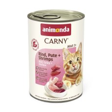 Animonda Carny Adult / Консервы Анимонда для кошек с  Говядиной Индейкой и Креветками (цена за упаковку)