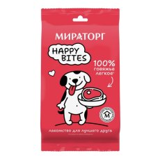 Мираторг / Лакомство сушеное для собак 100% говяжье Легкое
