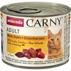 Animonda Carny Adult / Консервы Анимонда для кошек с Говядиной Курицей и Уткой (цена за упаковку)