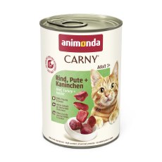 Animonda Carny Adult / Консервы Анимонда для кошек с  Говядиной Индейкой и Кроликом (цена за упаковку)