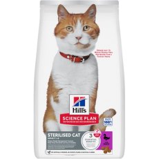 Hills Science Plan Sterilised Cat / Cухой корм Хиллс для Стерилизованных кошек и Котят от 6 месяцев Утка