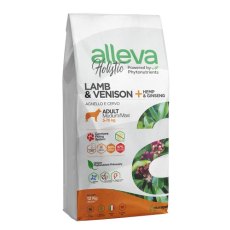 Alleva Holistic Adult Medium Maxi Lamb Venison & Hemp Ginseng / Сухой корм Аллева для собак Средних и Крупных пород Ягненок Оленина Конопля Женьшень