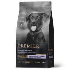 Premier Adult Medium Fresh Salmon & Turkey / Сухой корм Премьер для взрослых собак Средних пород Свежее филе Лосося с индейкой