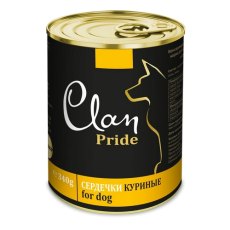 Clan Pride / Консервы Клан для собак Сердечки Куриные (цена за упаковку)