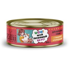 Zillii / Консервы Зилли для взрослых собак с Говядиной и потрошками (цена за упаковку)
